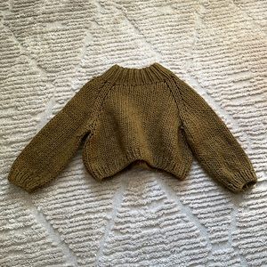 Vintage hand knit cropped sweater